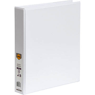 Image for MARBIG CLEARVIEW INSERT RING BINDER 2D 38MM A4 WHITE from Office Products Depot Gold Coast