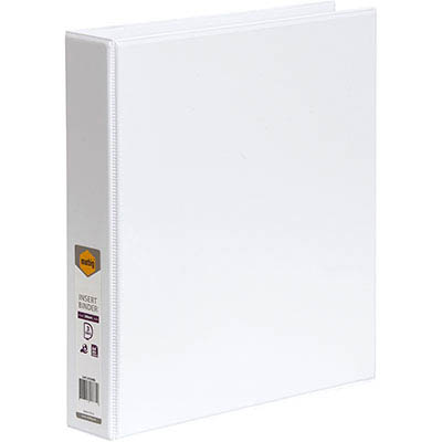 Image for MARBIG CLEARVIEW INSERT RING BINDER 3D 38MM A4 WHITE from MOE Office Products Depot Mackay & Whitsundays