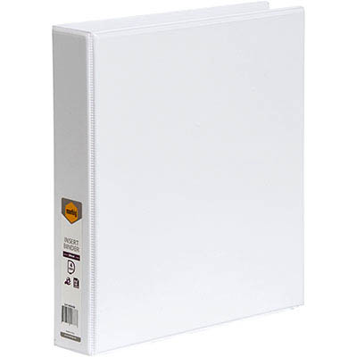 Image for MARBIG CLEARVIEW INSERT RING BINDER 4D 38MM A4 WHITE from Total Supplies Pty Ltd