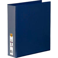 marbig clearview insert ring binder 3d 50mm a4 blue
