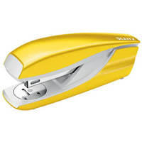 leitz nexxt wow half strip stapler 30 sheet yellow