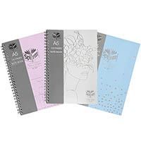 spirax platinum edition notebook side open 120 page a5 assorted