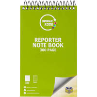 spirax 956 kode reporter notebook 300 page 203 x 127mm
