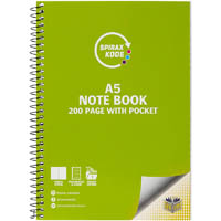spirax 963 kode notebook 7mm ruled side open 200 page a5