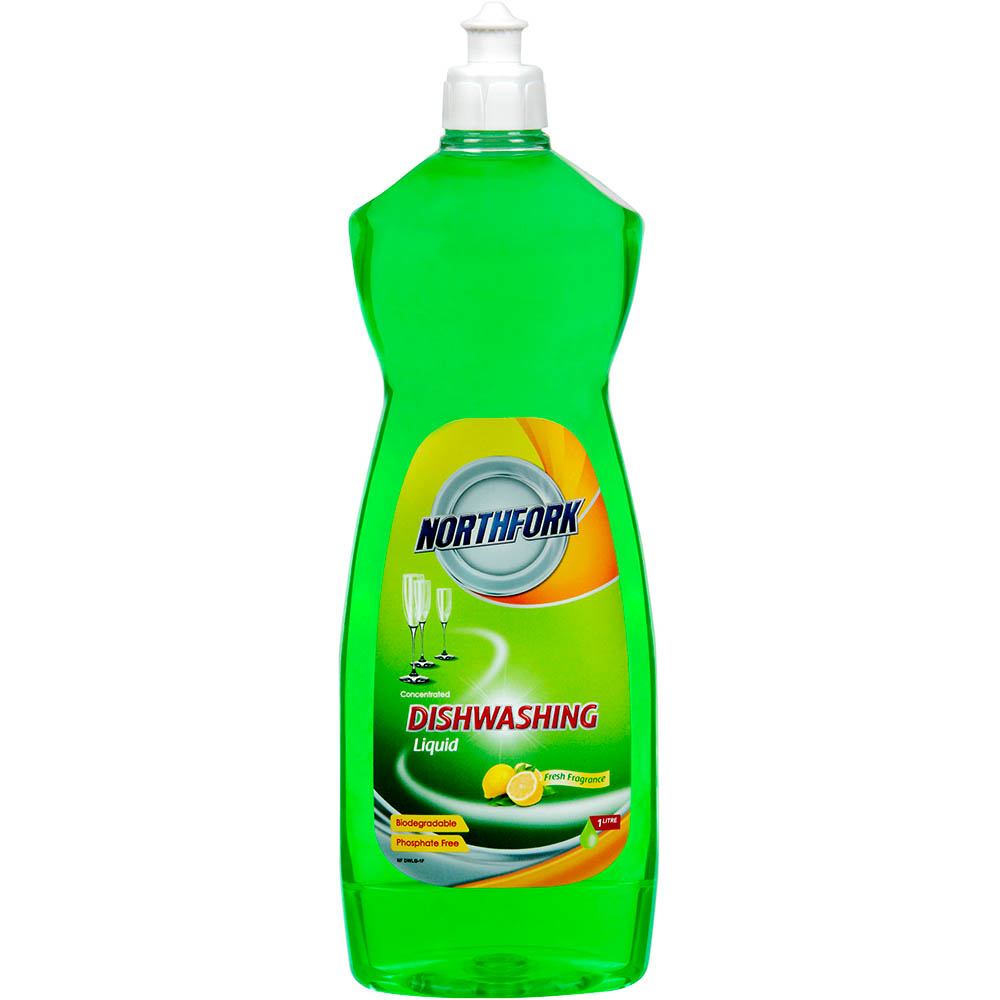 Image for NORTHFORK DISHWASHING LIQUID LEMON 1 LITRE RETAIL from Ross Office Supplies Office Products Depot