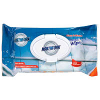 northfork glass and window wipes pack 50
