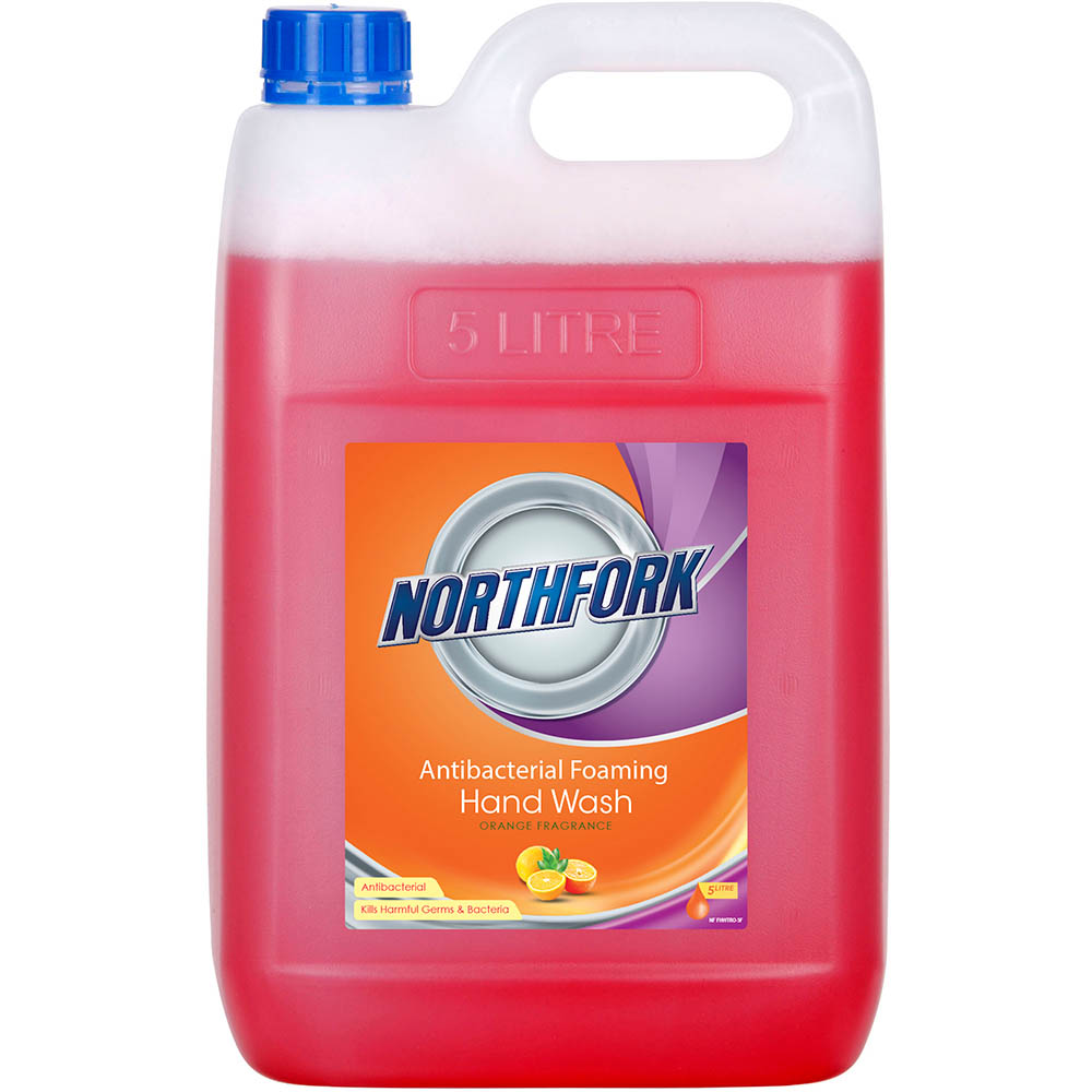 Image for NORTHFORK FOAMING HANDWASH ORANGE ANTIBACTERIAL 5 LITRE from Ross Office Supplies Office Products Depot