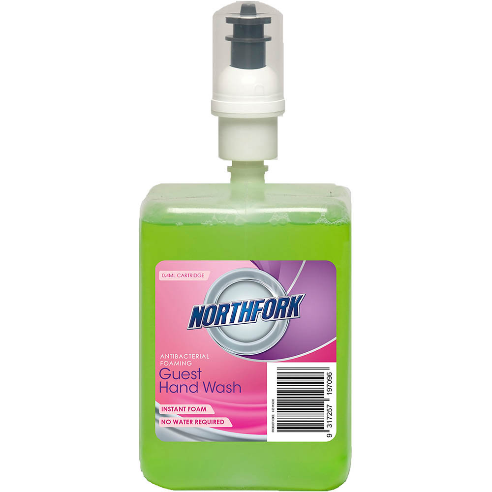 Image for NORTHFORK INSTANT HAND SANITISER FOAM ALCOHOL FREE CARTRIDGE 0.4ML 1 LITRE from MOE Office Products Depot Mackay & Whitsundays