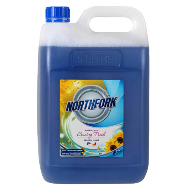 Image for NORTHFORK LAUNDRY LIQUID ANTIBACTERIAL 5 LITRE BLUE from Office Products Depot Gold Coast