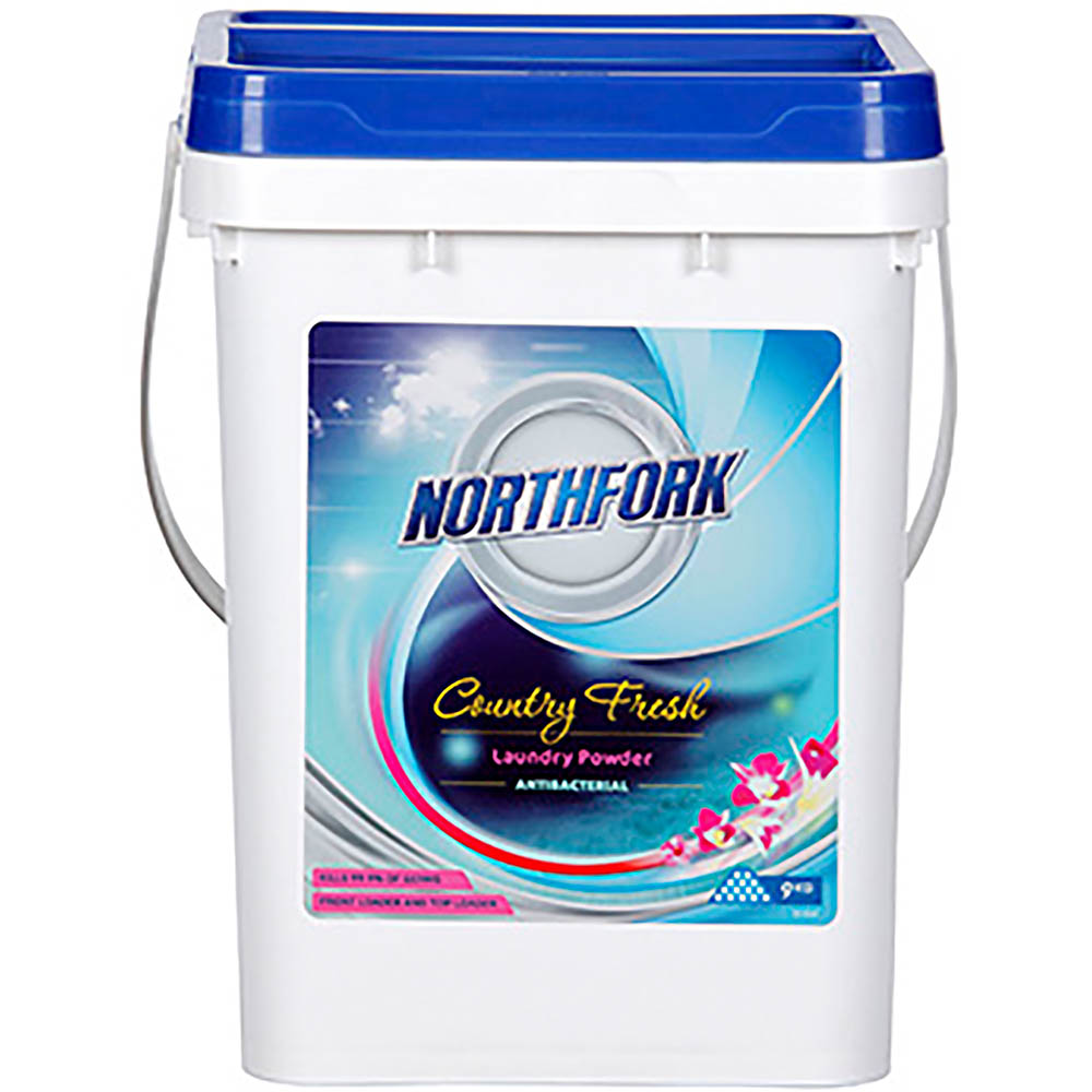Image for NORTHFORK ANTIBACTERIAL LAUNDRY POWDER 9KG PAIL from MOE Office Products Depot Mackay & Whitsundays