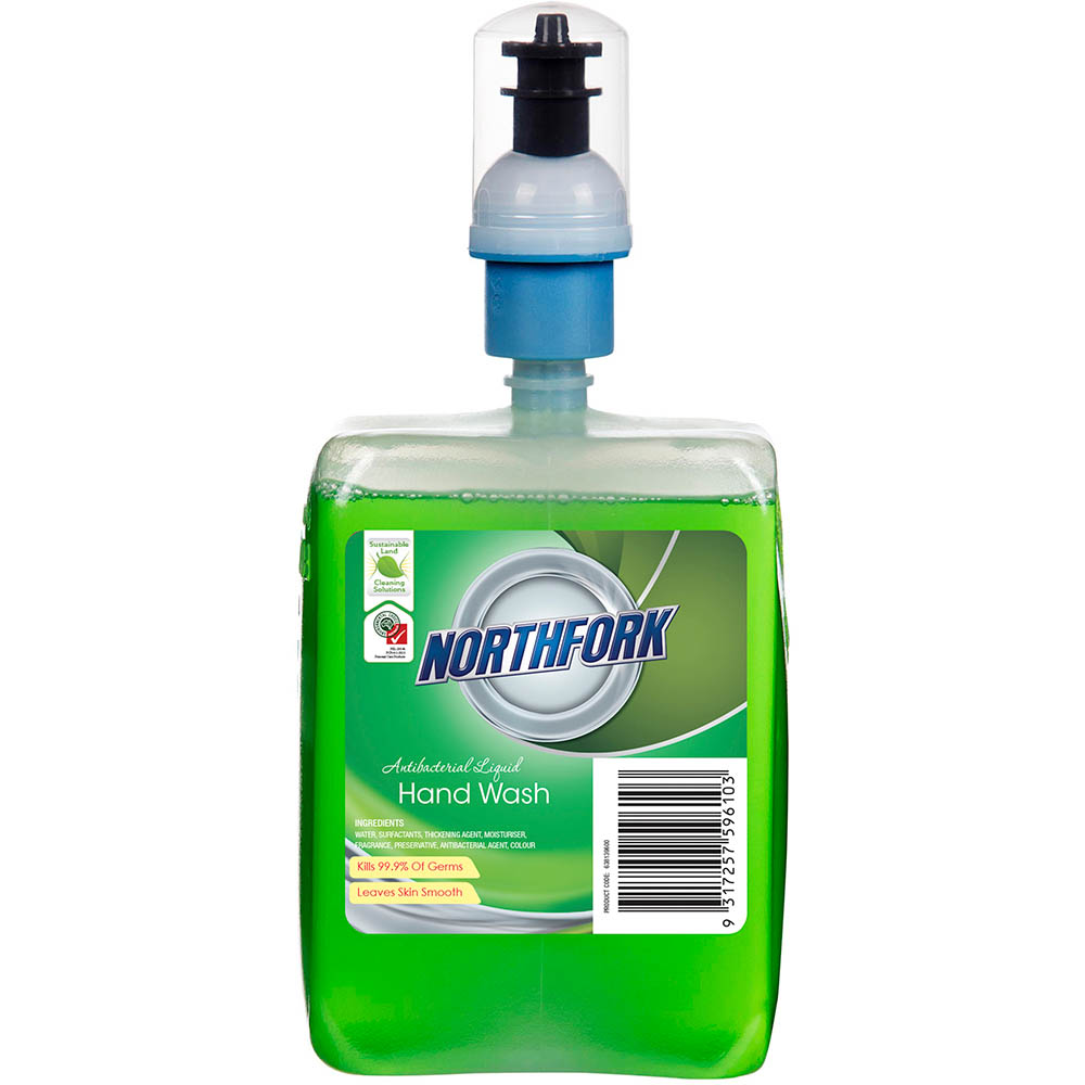 Image for NORTHFORK GECA ANTI-BACTERIAL LIQUID HANDWASH CARTRIDGE 0.4ML 1 LITRE from OFFICEPLANET OFFICE PRODUCTS DEPOT