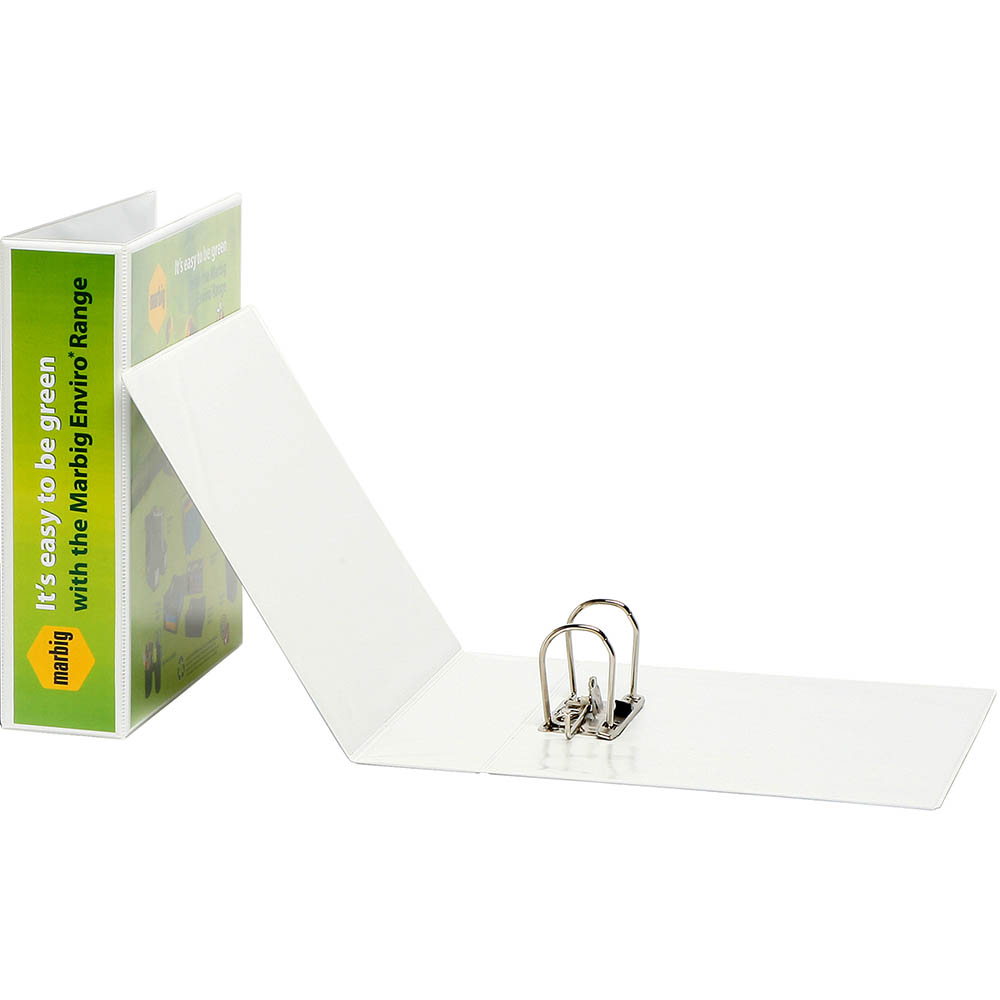 Image for MARBIG CLEARVIEW LEVER ARCH FILE 75MM A4 WHITE from MOE Office Products Depot Mackay & Whitsundays