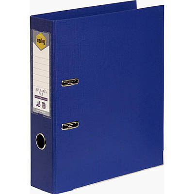 Image for MARBIG LINEN LEVER ARCH FILE PE 75MM A4 BLUE from MOE Office Products Depot Mackay & Whitsundays