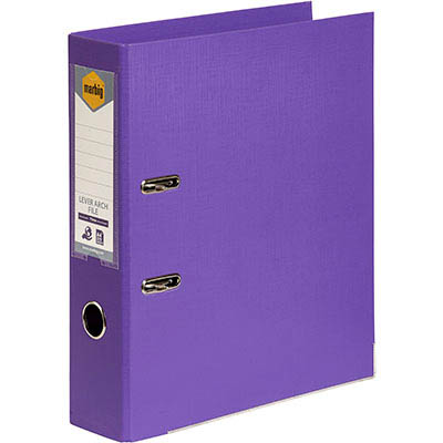 Image for MARBIG LINEN LEVER ARCH FILE PE 75MM A4 PURPLE from MOE Office Products Depot Mackay & Whitsundays