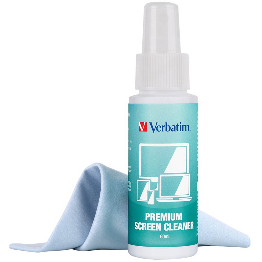 Image for VERBATIM PREMIUM SCREEN CLEANING KIT 60ML from Margaret River Office Products Depot