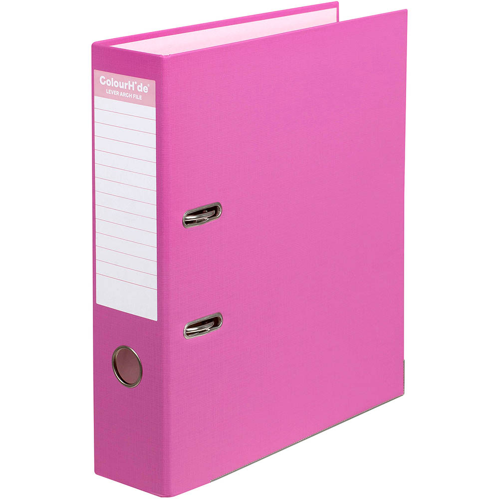 Image for COLOURHIDE LEVER ARCH FILE PE A4 CASSIS PINK from MOE Office Products Depot Mackay & Whitsundays