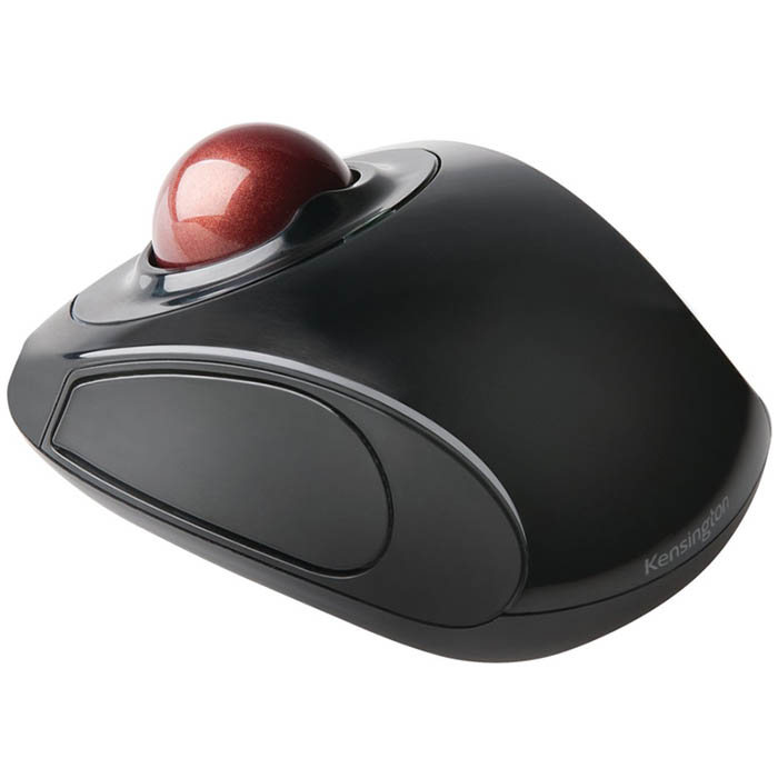 Image for KENSINGTON ORBIT TRACKBALL MOUSE MOBILE BLACK/RED from OFFICEPLANET OFFICE PRODUCTS DEPOT