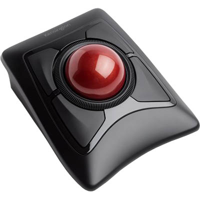 Image for KENSINGTON EXPERT TRACKBALL MOUSE WIRELESS BLACK/RED from Ross Office Supplies Office Products Depot