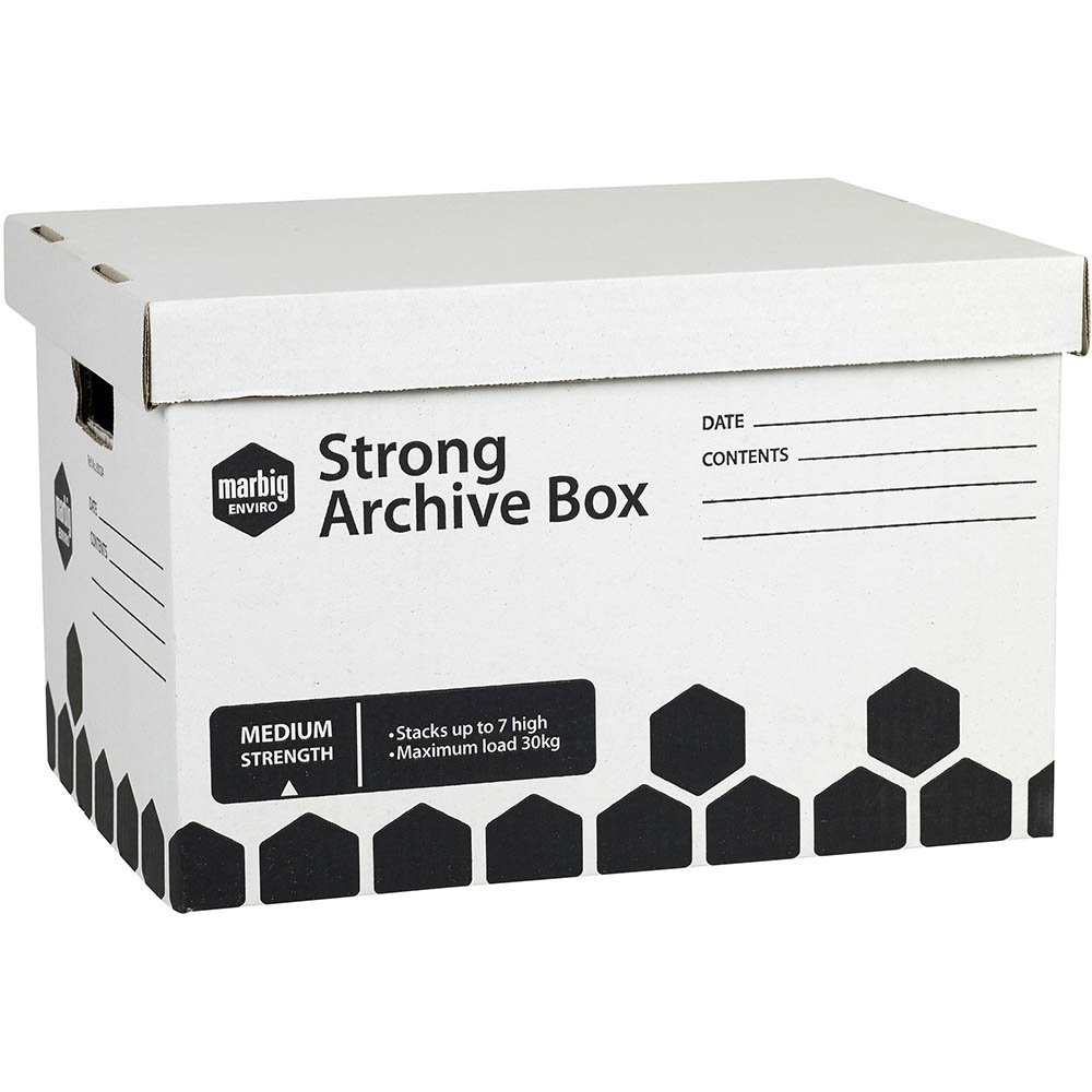 Image for MARBIG STRONG ARCHIVE BOX 420 X 320 X 260MM PACK 3 from Total Supplies Pty Ltd