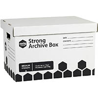 marbig strong archive box 420 x 320 x 260mm