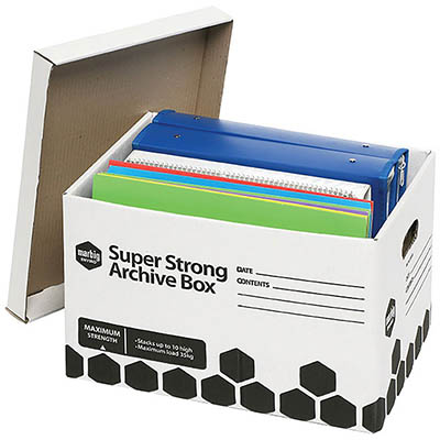 Image for MARBIG SUPER STRONG ARCHIVE BOX 420 X 320 X 260MM PACK 2 from Ross Office Supplies Office Products Depot