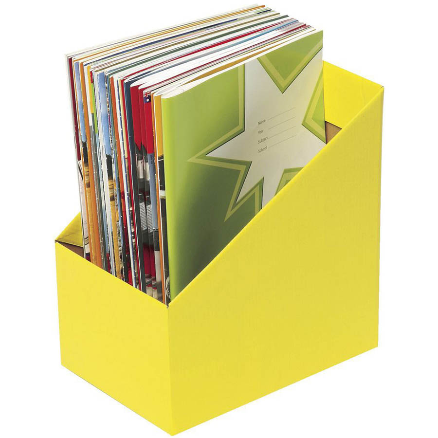 Image for MARBIG BOOK BOX LARGE YELLOW PACK 5 from Barkers Rubber Stamps & Office Products Depot