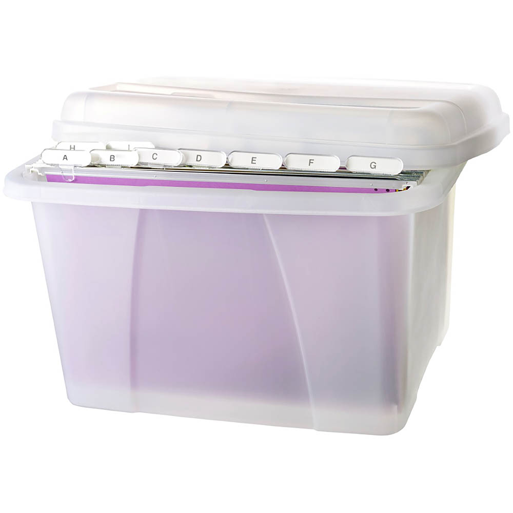 Image for CRYSTALFILE PORTA STORAGE BOX 32 LITRE CLEAR from MOE Office Products Depot Mackay & Whitsundays