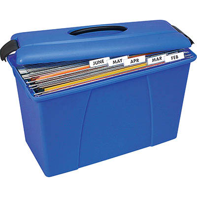 Image for CRYSTALFILE CARRY CASE BLUE WITH BLACK TRIM from O'Donnells Office Products Depot