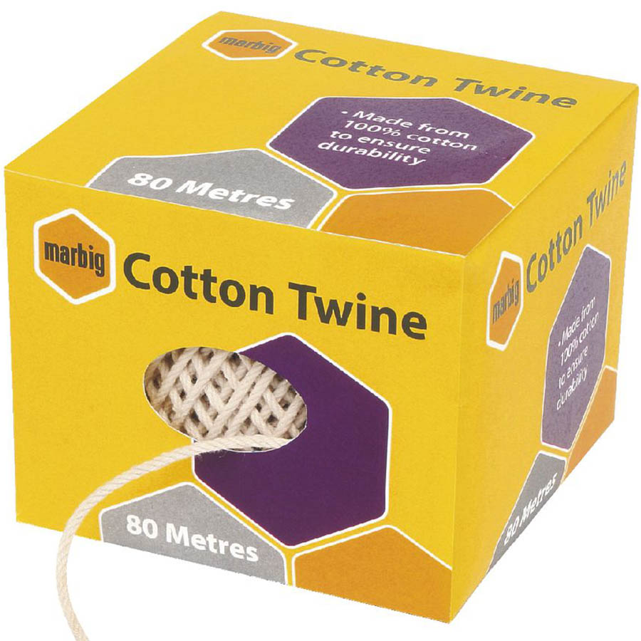 Image for MARBIG COTTON TWINE 80M from Barkers Rubber Stamps & Office Products Depot