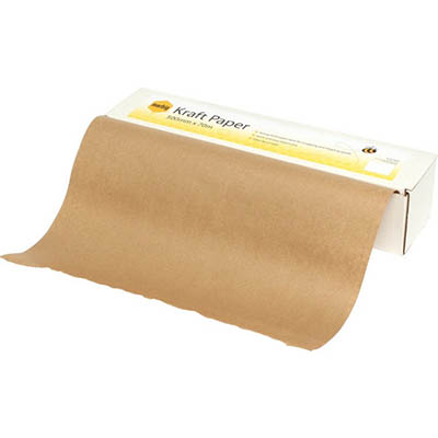 Image for MARBIG KRAFT PAPER ROLL WITH DISPENSER BOX 65GSM 500MM X 70M BROWN from Total Supplies Pty Ltd