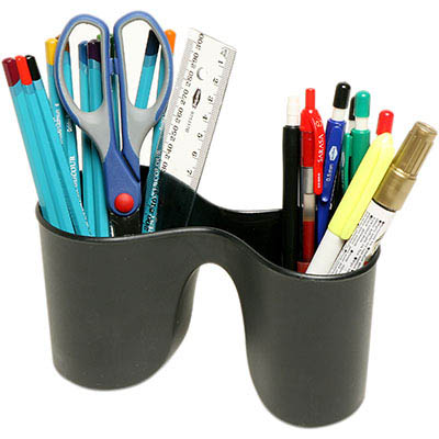 Image for MARBIG ENVIRO DUO PENCIL CUP BLACK from OFFICEPLANET OFFICE PRODUCTS DEPOT