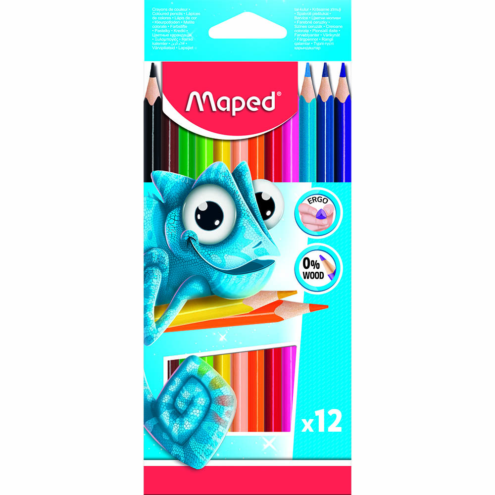 Image for MAPED PULSE COLOURING PENCILS BOX 12 ASSORTED from Barkers Rubber Stamps & Office Products Depot