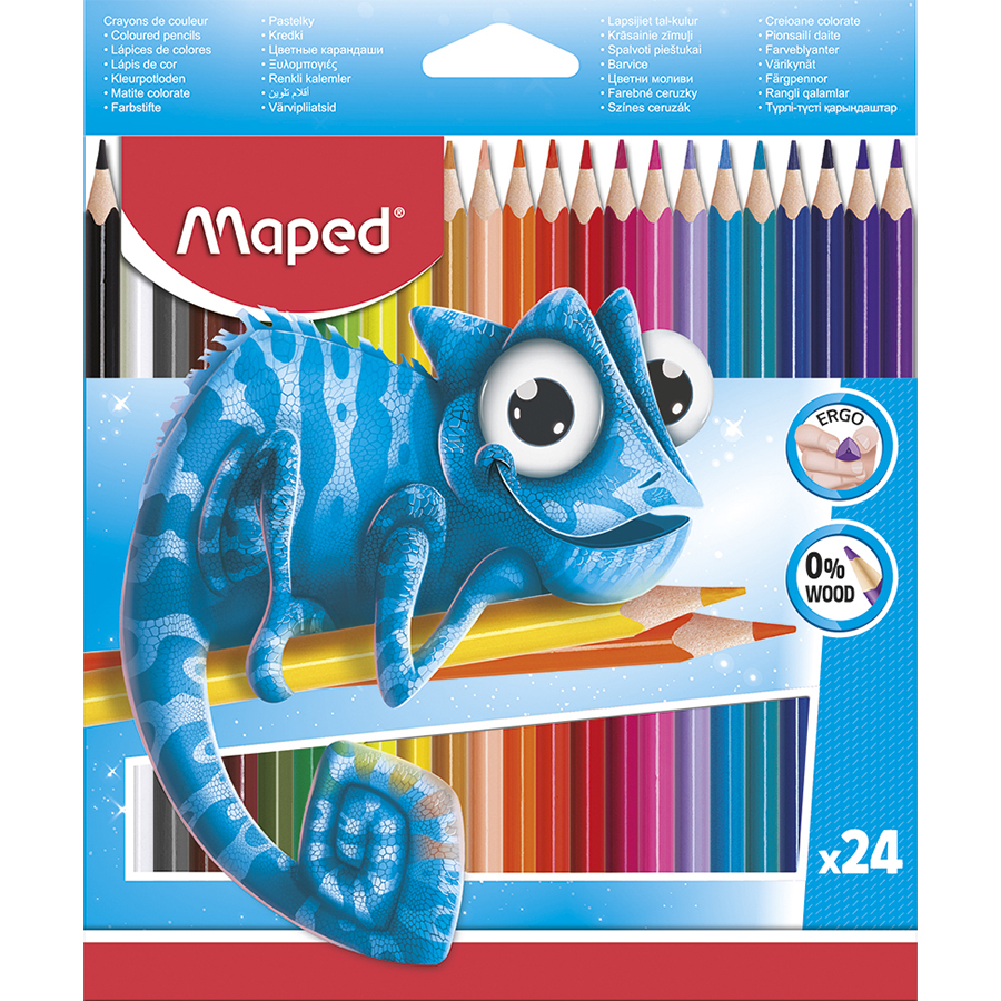 Image for MAPED PULSE COLOURING PENCILS BOX 24 ASSORTED from Barkers Rubber Stamps & Office Products Depot