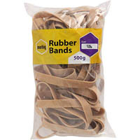 marbig rubber bands size 106 500g