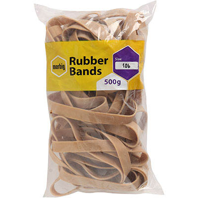 Image for MARBIG RUBBER BANDS SIZE 109 500G from MOE Office Products Depot Mackay & Whitsundays