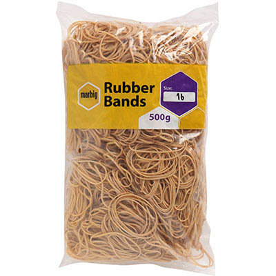 Image for MARBIG RUBBER BANDS SIZE 16 500G from Margaret River Office Products Depot