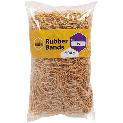 Image for MARBIG RUBBER BANDS SIZE 18 500G from Ross Office Supplies Office Products Depot