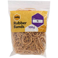 marbig rubber bands size 19 100g