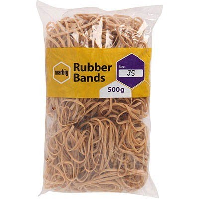 Image for MARBIG RUBBER BANDS SIZE 35 500G from Margaret River Office Products Depot