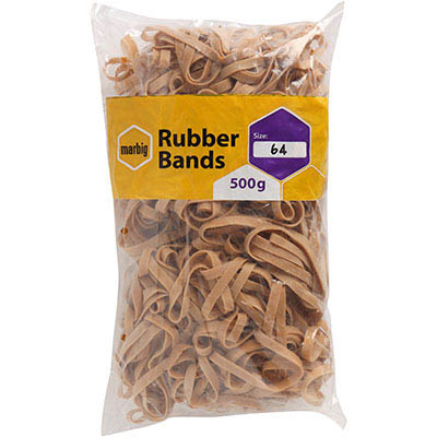Image for MARBIG RUBBER BANDS SIZE 64 500G from Office Business Office Products Depot