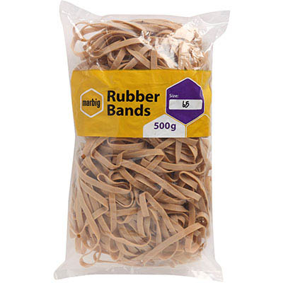 Image for MARBIG RUBBER BANDS SIZE 65 500G from Office Business Office Products Depot