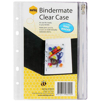 Image for BINDERMATE PENCIL CASE A5 CLEAR from Office Products Depot Gold Coast