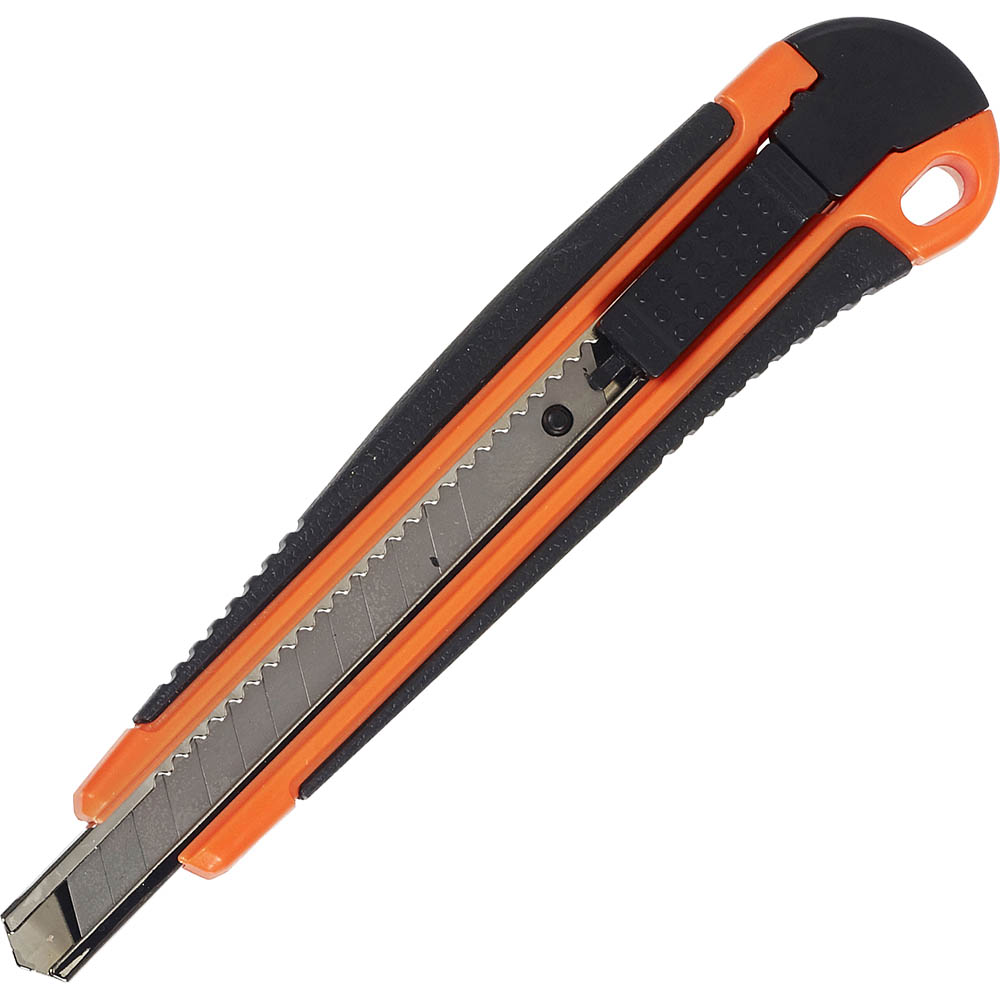 Image for MARBIG CUTTER KNIFE 9MM BLACK/ORANGE from Albany Office Products Depot