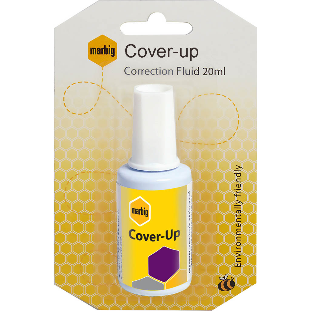 Image for MARBIG COVER-UP CORRECTION FLUID 20ML HANGSELL from MOE Office Products Depot Mackay & Whitsundays