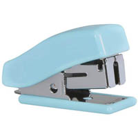 marbig mini stapler with staples pastel blue