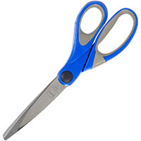 marbig comfort grip scissors 210mm blue