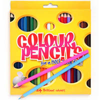 marbig coloured pencils wallet 24