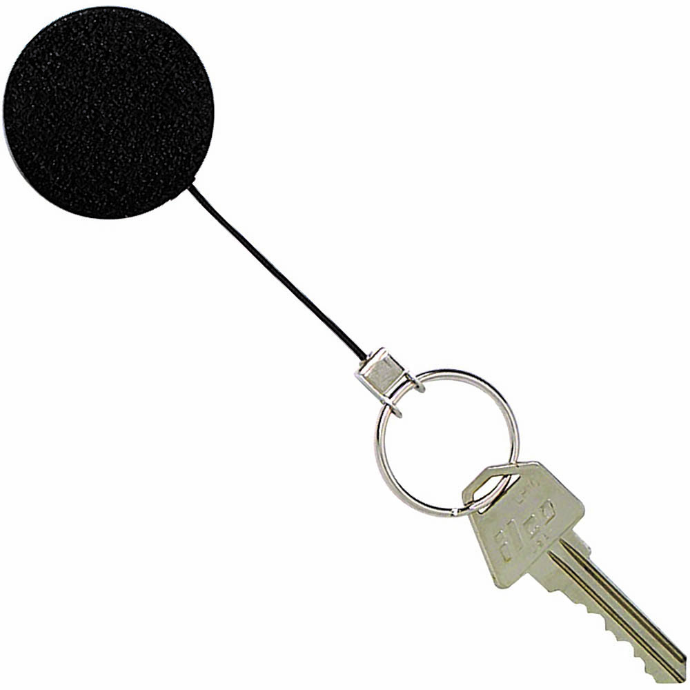 Image for REXEL ID RETRACTABLE METAL KEY HOLDER NYLON CORD BLACK from Total Supplies Pty Ltd