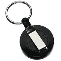 rexel retractable key holder mini with keyring and cord black
