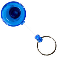 rexel id mini retractable key holder reel blue